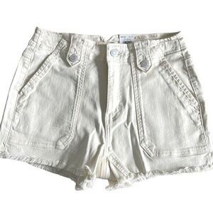 SO Shirts. Utility High Rise Shorts Bermuda 7/28 Cream New‎